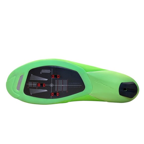 Shimano RC9 Carbon Mens Cycling Shoes Green Size EUR 46 US 11.2 SH-RC901 NEW - Picture 6 of 7